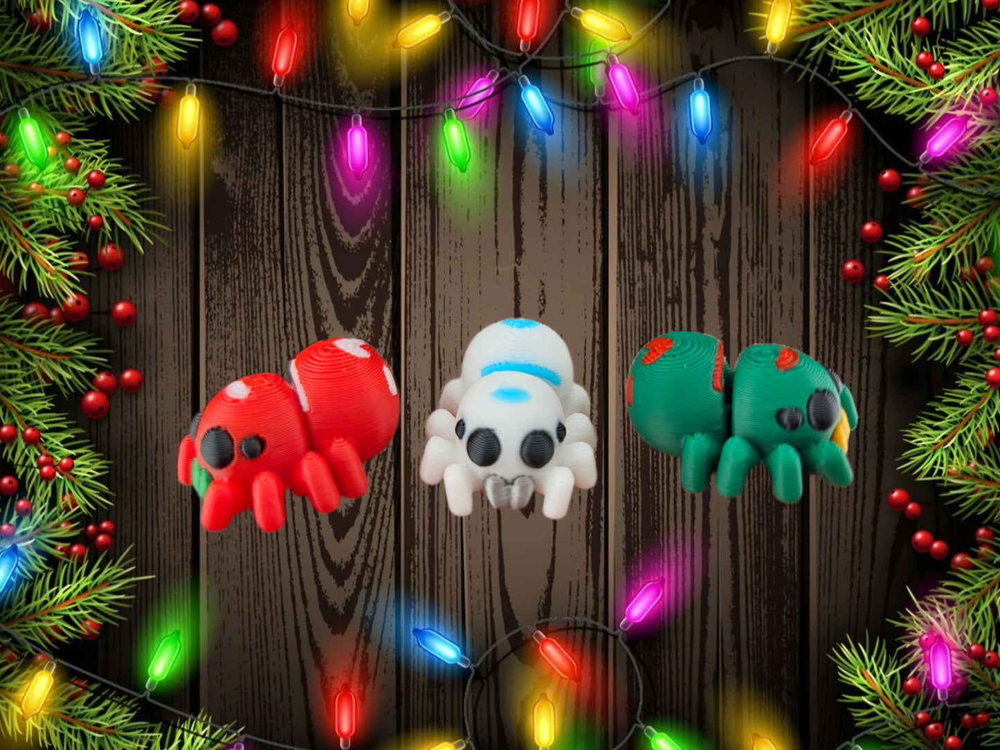 FREE Christmas Jumping Spiders (Automatic Discount In Cart)